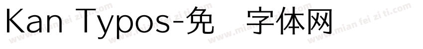 Kan Typos字体转换